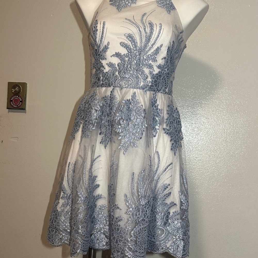 Elegant Blue Lace women’s size small